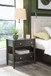 Rockport - Two Drawer One Shelf Oak Wood Nightstand - Yin