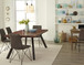 Reese - Live Edge Solid Wood Metal Leg Dining Table - Natural Acacia