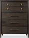 Rockport - Five Drawer Oak Wood Chest - Yin