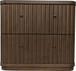 Penny Fluted - Nightstand - Chocolate Mousse