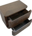 Penny Fluted - Nightstand - Chocolate Mousse