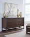 Sol - Six Drawer Acacia Wood Dresser - Brown Spice