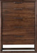 Sol - Five Drawer Acacia Wood Chest - Brown Spice