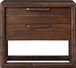 Sol - Two Drawer USB-Charging Nightstand - Brown Spice
