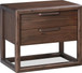 Sol - Two Drawer USB-Charging Nightstand - Brown Spice
