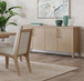 Sumire - Four Door Ash Wood Sideboard - Ginger