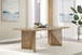 Sumner - Double Pedestal Oak Dining Table - Natural