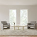 Sven - Tall Wooden Coffee Table - Rice