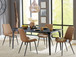 Nicoya - Stone Top And Metal Base Rectangular Dining Table