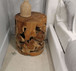 One - Teak Slice Round End Table