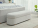 Virgil Kiki - Upholstered Hinged Storage Bench - Cotton Ball Boucle (2026)
