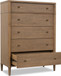Whitmore - 5 Drawer Chest - Claystone