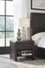 Xolani - One Drawer Acacia Wood Nightstand - Jaguar