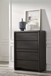 Xolani - Five Drawer Acacia Wood Chest With Jewelry Tray - Jaguar