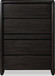 Xolani - Five Drawer Acacia Wood Chest With Jewelry Tray - Jaguar