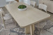 Zinnia - Ash Wood Double Pedestal Dining Table - White Sand