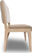Zinnia - Upholstered Dining Chair (Set of 2) - White Sand, Buttermilk Leather And Dune Chenille
