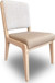 Zinnia - Upholstered Dining Chair (Set of 2) - White Sand, Buttermilk Leather And Dune Chenille