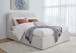 Virgil Off-White - Upholstered Platform Bed