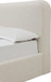Virgil Off-White - Upholstered Platform Bed - Whipped Honey Linen