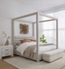 Virgil Rockford - Upholstered Canopy Bed