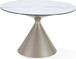 Winston - Stone Top Metal Base Round Dining Table