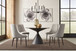 Winston - Stone Top Metal Base Round Dining Table