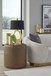 Yeal - Leather Upholstered Storage Table With Wooden Top