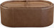 Yeal - Leather Upholstered Storage Table With Wooden Top