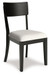 Portdown - Dining Upholstered Side Chair (Set of 2) - Black