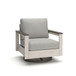 Vista Highlands - Swivel Lounge With Cushion - Brown / White