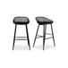 Piazza - Outdoor Barstool (Set of 2) - Black