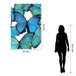 Floating Tempered Glass With Foil Oh These Butterflies - Blue