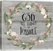 Mixed Media Canvas With God All Things Are Possible - Dark Gray