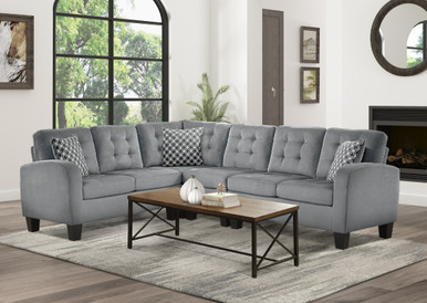 sinclair grey dresser Sinclair L-Shaped Home Office Set by Aspenhome, 1 Review(s)