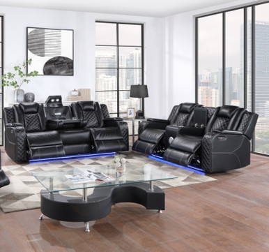 Radiant Power Reclining Set in Leather SH8895 Kassa Mall