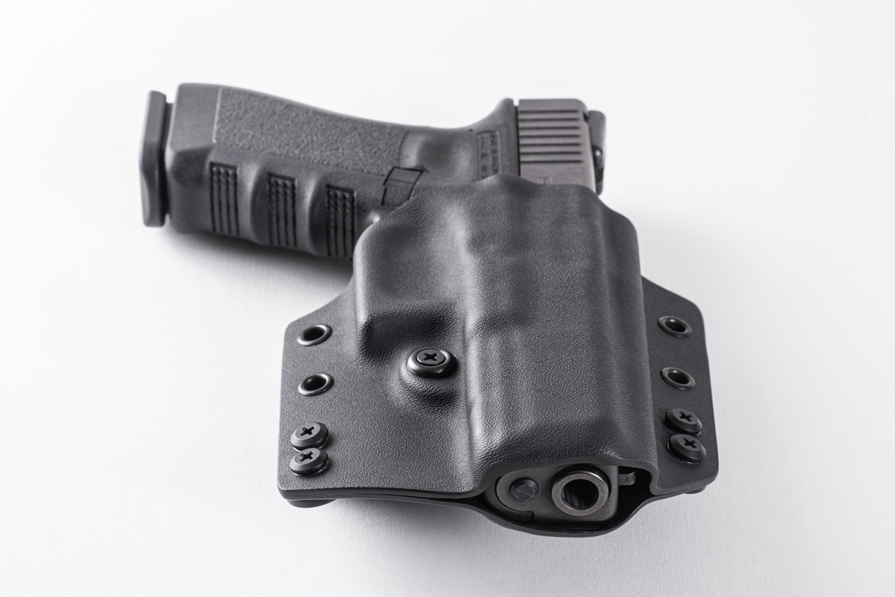 Maxx Carry OWB Leather Paddle Holster For HK P30L - Adjustable Cant