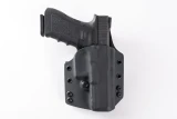 OWB Holster for Glock 20 GEN-3-4, custom Kydex — rear view with belt loops