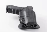 Paddle Holster for Glock 20 GEN-3-4, custom Kydex — rear view with belt loops