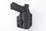 HK USP 45 Expert OWB Holster, custom Kydex — rear view with belt loops