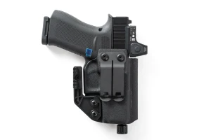  IWB Holster for Glock 43X MOS - Quick Ship — rear view with belt clip 