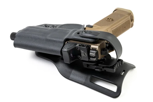 FN FNX 45 Tactical Level 2 Duty Holster, custom Kydex — close-up detail