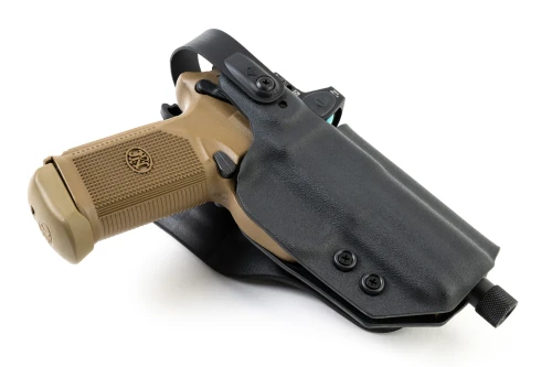 FN FNX 45 Tactical Level 2 Duty Holster, custom Kydex — sight channel detail