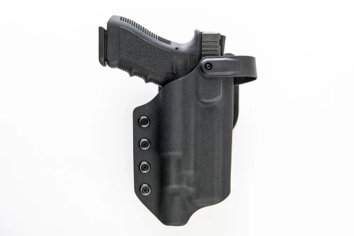 1911 5" W/ Rail Level 2 Duty Holster, custom Kydex — front view