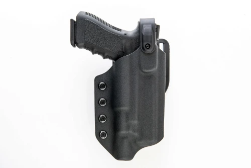 Smith & Wesson SD40VE Level 2 Duty Holster, custom Kydex — carry profile view