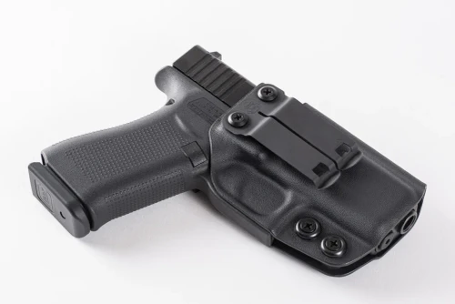 IWB Holster for Glock 23 Gen 5, custom Kydex — front view