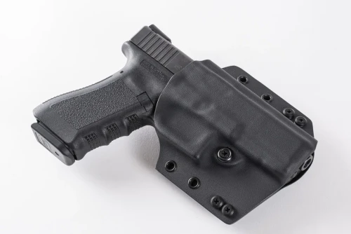 Springfield Hellcat Pro OWB Holster, custom Kydex — front view