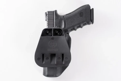 SIG Sauer P365 X Macro Paddle Holster, custom Kydex — belt loops and retention detail