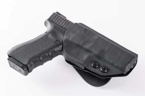 Paddle Holster for Glock 20 GEN5, custom Kydex — carry profile view