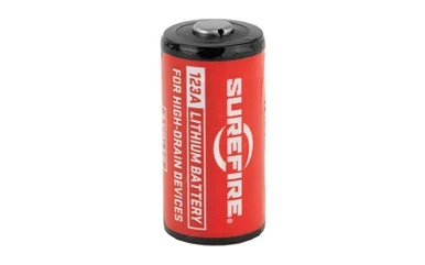 SureFire 123A lithium batteries — detail / close-up